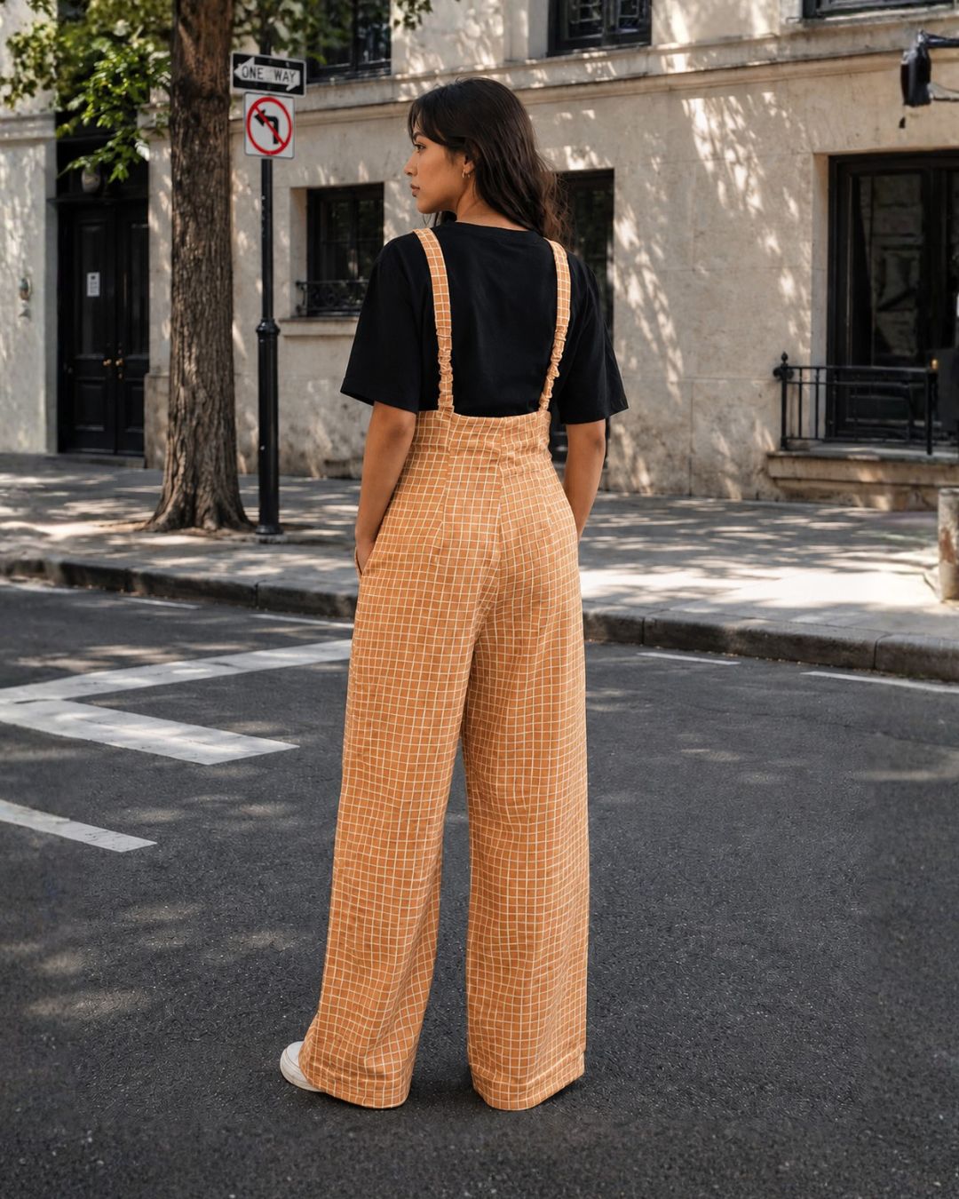 ZOY FRONT BUTTON ORANGE DUNGAREE