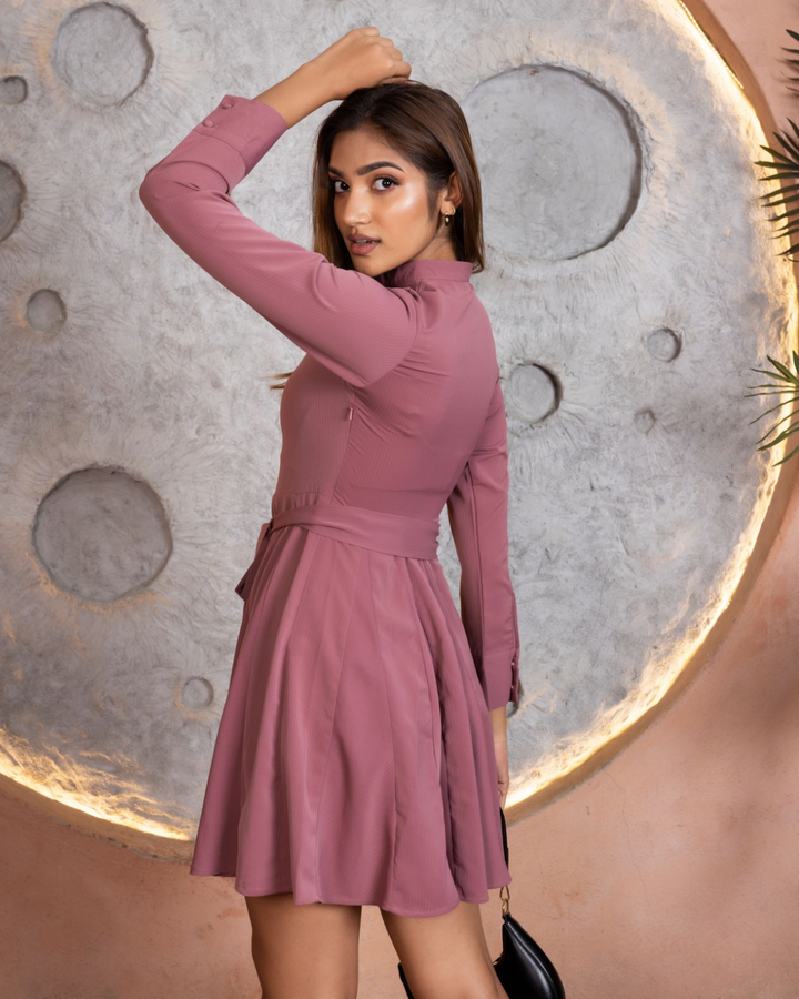 BIANCA FRONT KNOT SHORT DRESS