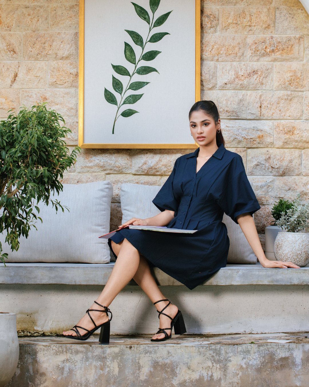 ALANA NAVY BLUE DRESS
