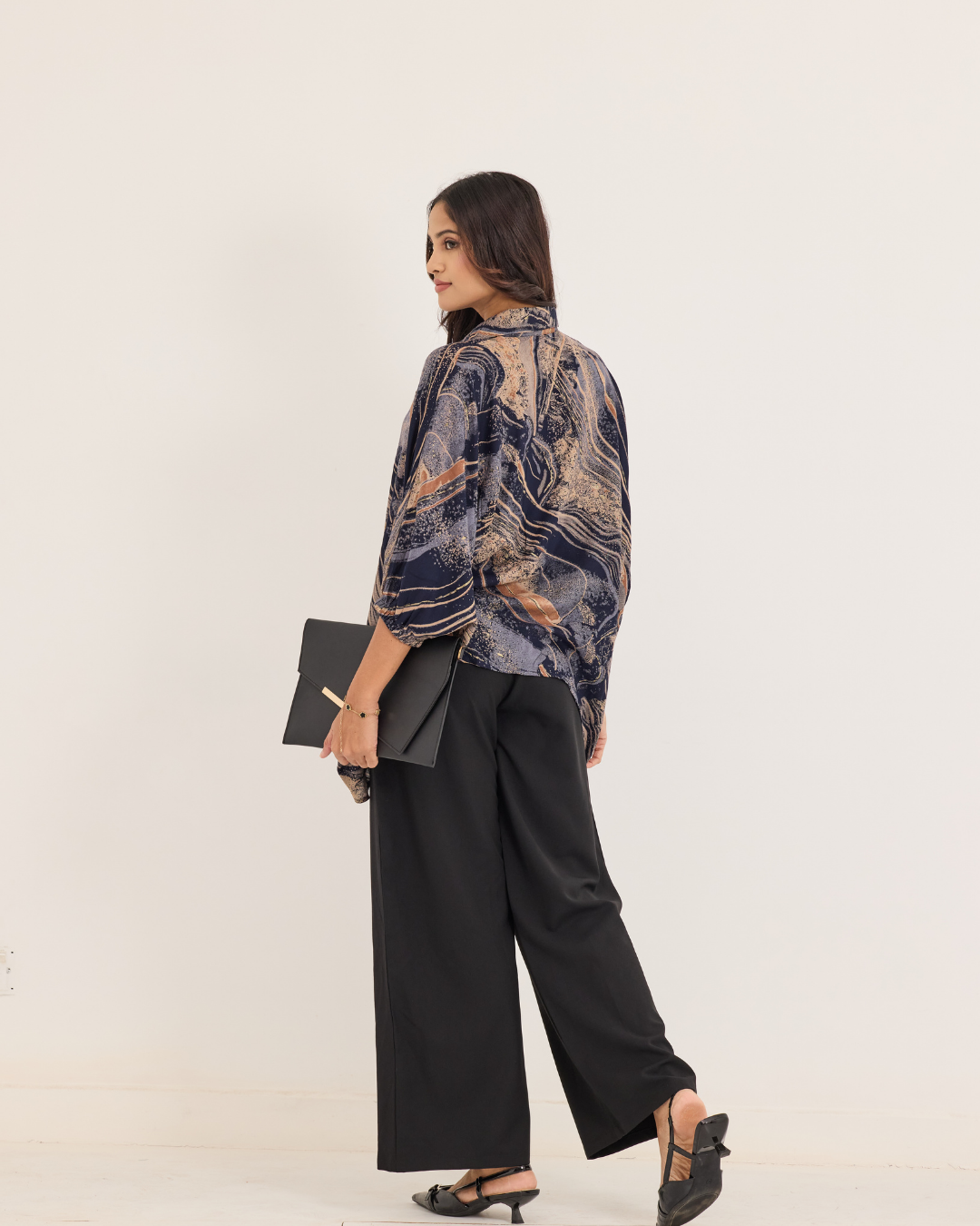 AIDA BAGGY BLUE SHIRT