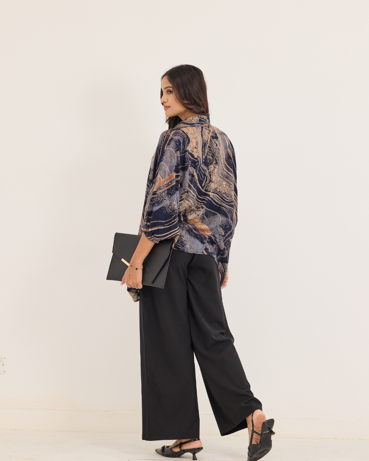 AIDA BAGGY BLUE SHIRT