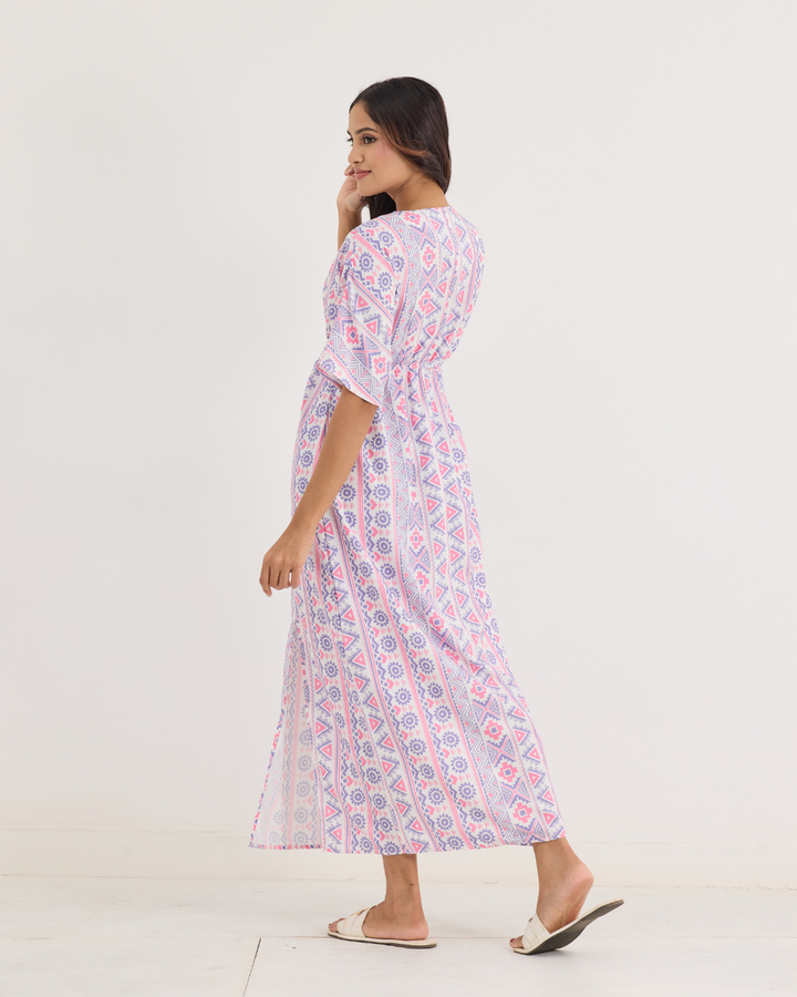 BOHEMIAN PRINTED DRESS