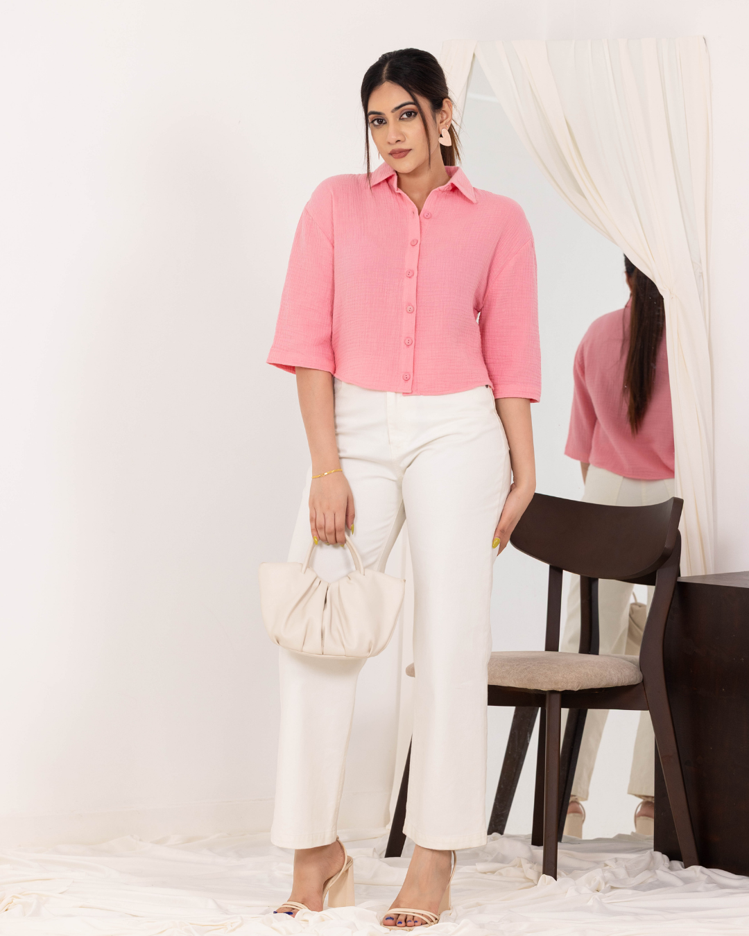 ZERAH SHORT SLEEVE CROP TOP