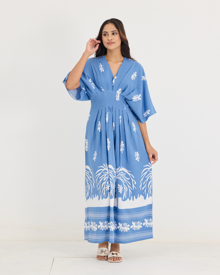ANDRA PLEATED MAXI DRESS