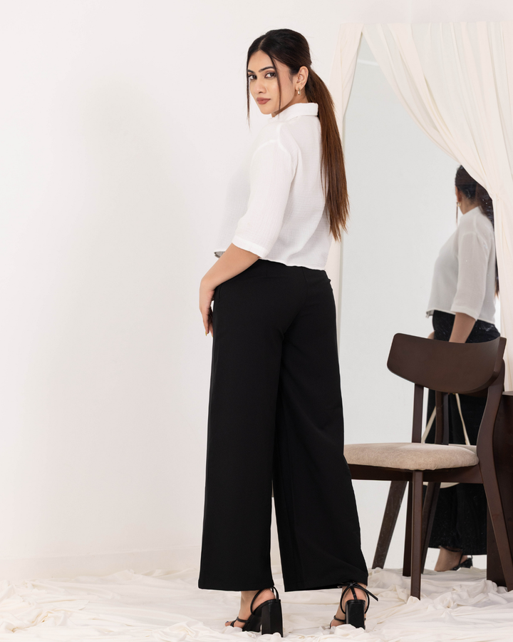 ZERAH SHORT SLEEVE CROP TOP