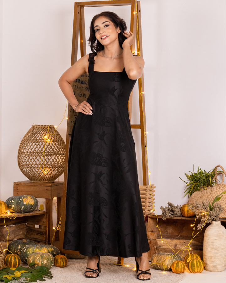 VIANNA BLACK STRAP DRESS