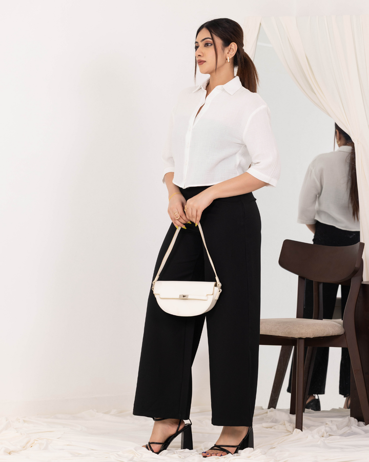 ZERAH SHORT SLEEVE CROP TOP