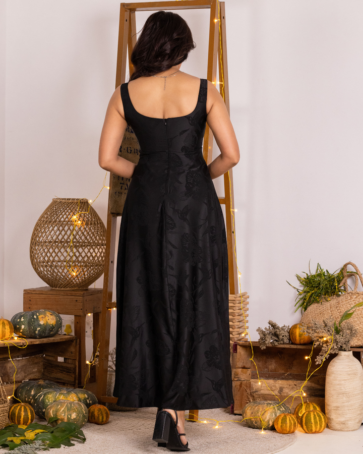 VIANNA BLACK STRAP DRESS