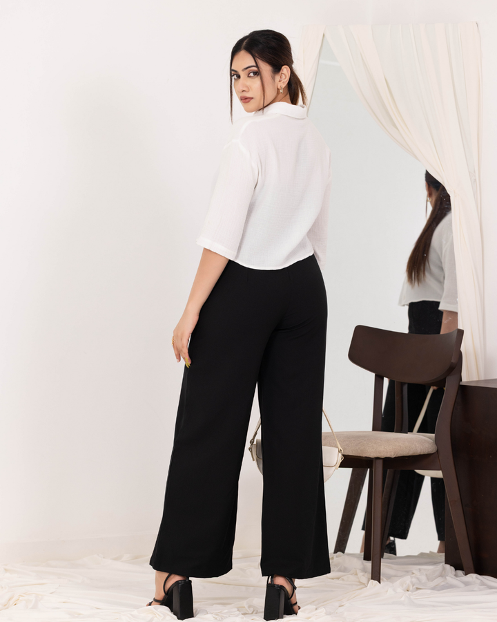 ZERAH SHORT SLEEVE CROP TOP