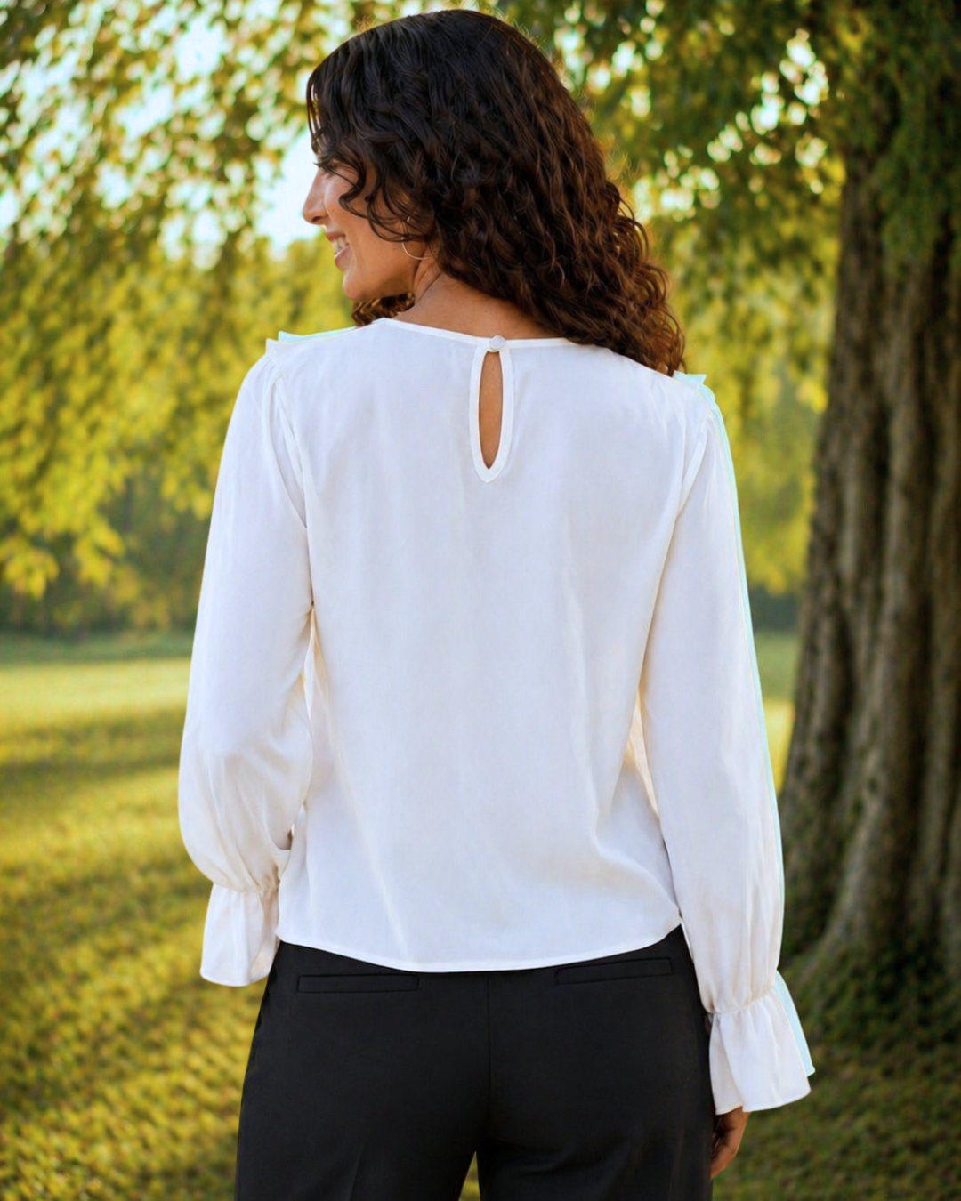 ELSIE RUFFLED BLOUSE