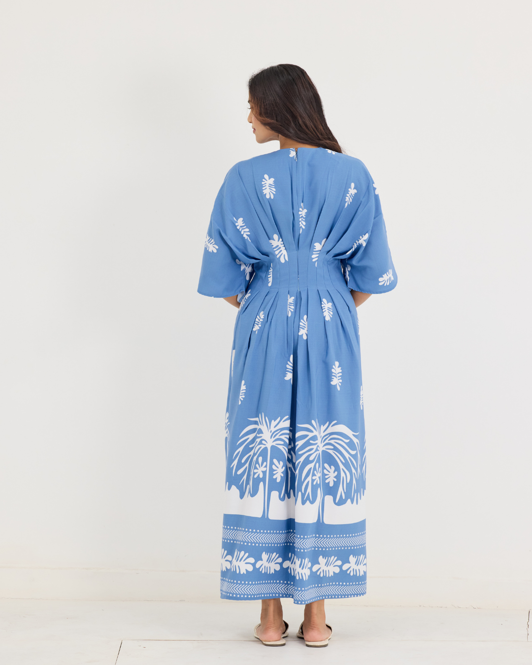 ANDRA PLEATED MAXI DRESS
