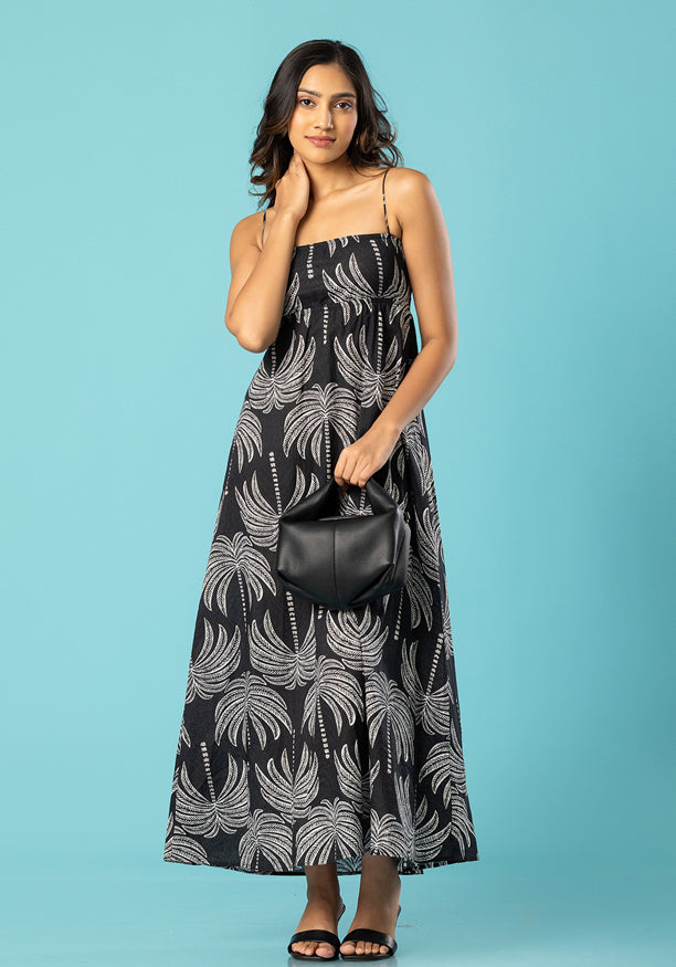 RAIKO STRAP BLACK DRESS