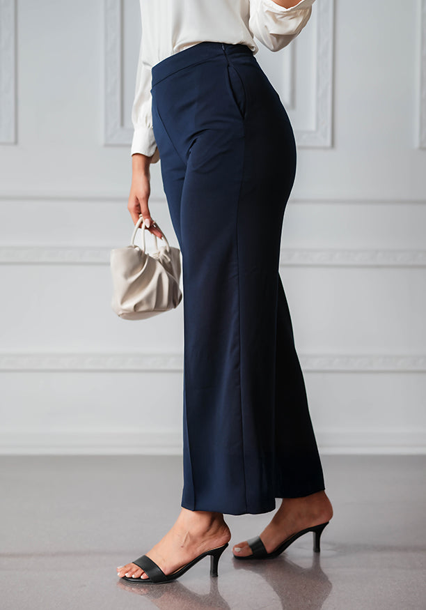 RUTH STRAIGHT LEG NAVY BLUE PANT