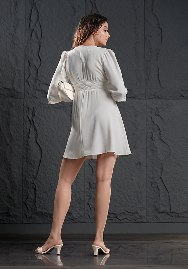 VONDA OFF WHITE DRESS
