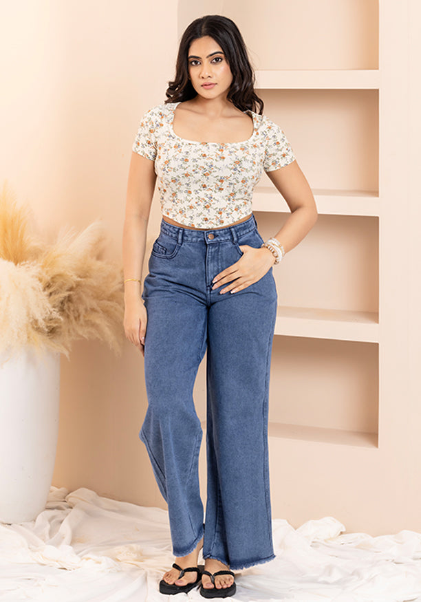 KEA PRINTED CROP TOP