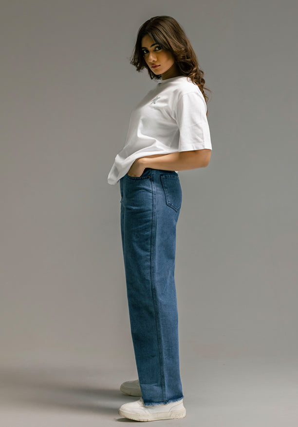 HENASSY WIDE LEG JEAN