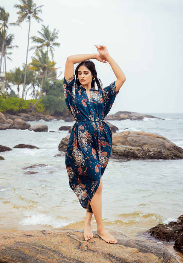 ANALIA BLUE SHORT DRESS