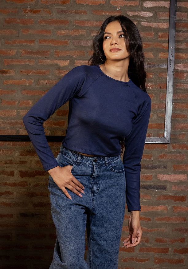 BLUE LONG SLEEVE TSHIRT