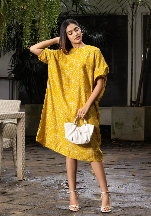 SHYN FLARE GREEN DRESS