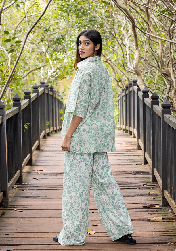 ZAREL LIGHT GREEN OFFICE PANT 