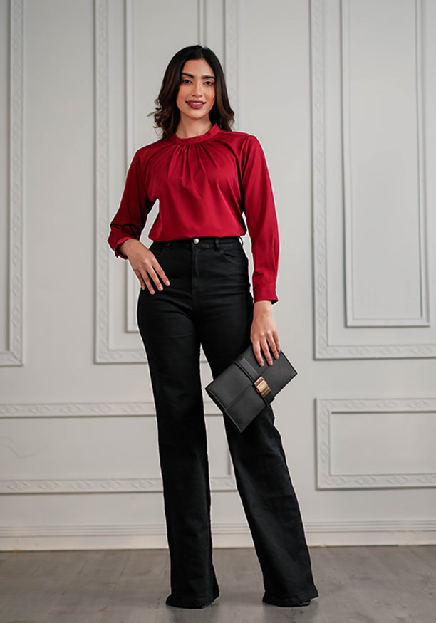 LAURIN HIGHNECK BLOUSE
