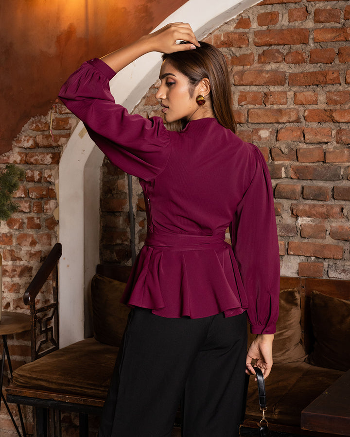 ANYA FRONT KNOT BLOUSE