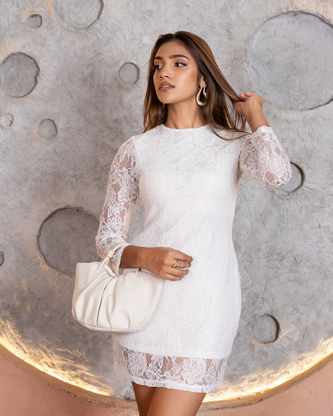 NOELIA LONG SLEEVE SHORT DRESS