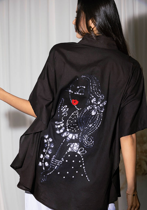 ASHIA BATIK BLACK SHIRT