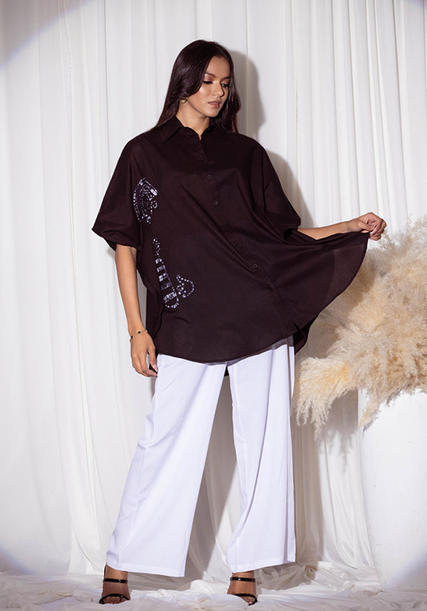 ASHIA BATIK BLACK SHIRT