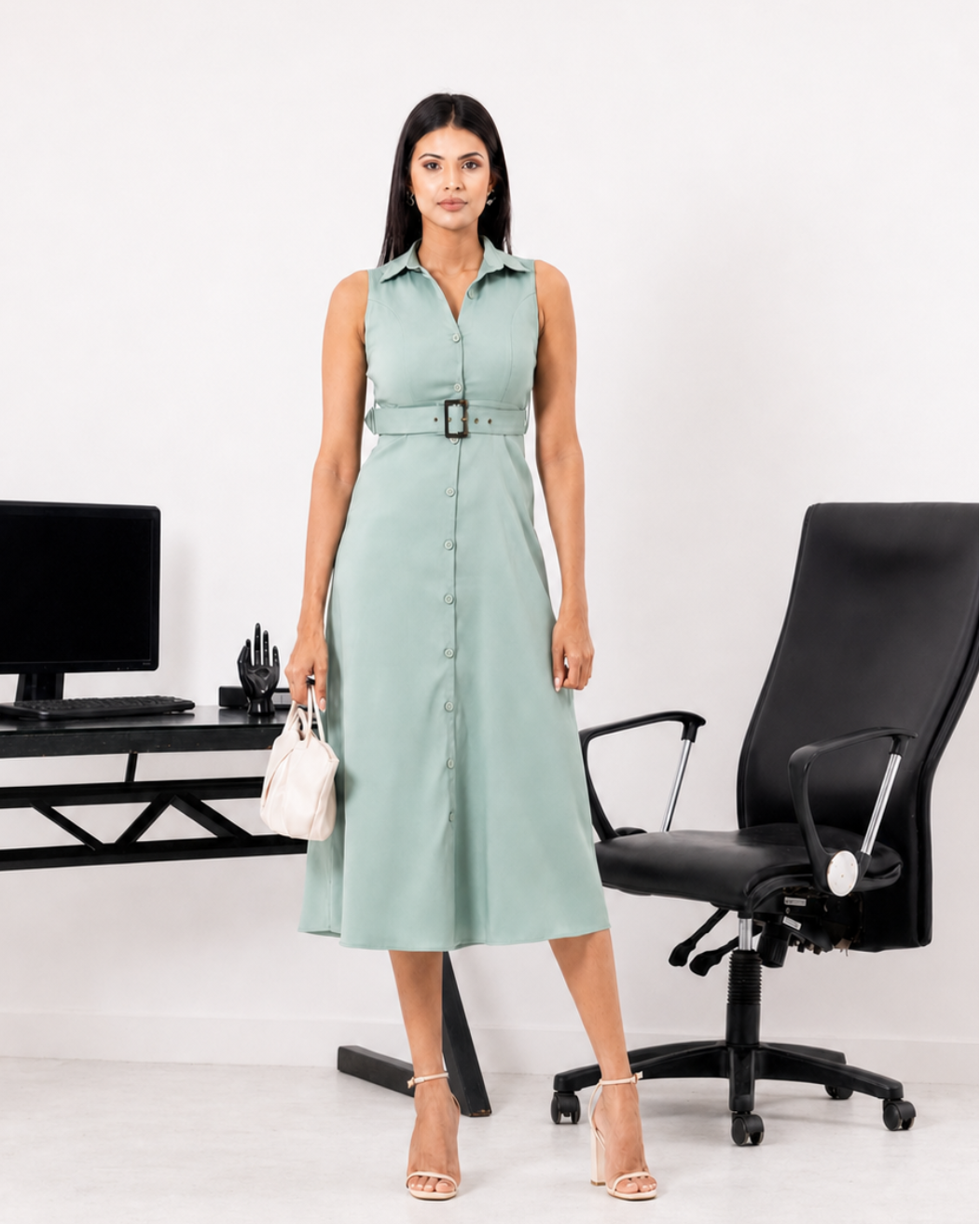 ELOISE SLEEVELESS MIDI DRESS