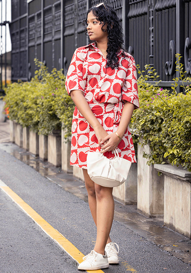 CLARA CHERRY PRINTED BLOUSE