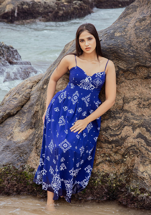 SARENDA BLUE DRESS