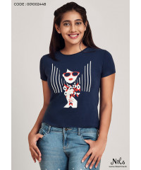 RED BLUE LADY T-SHIRT