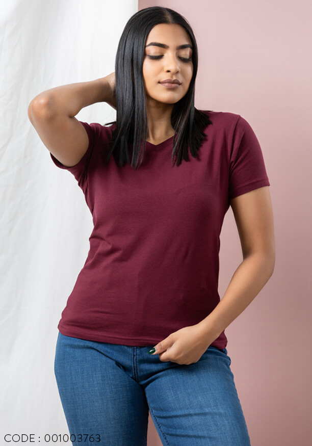 ZURI MAROON T SHIRT