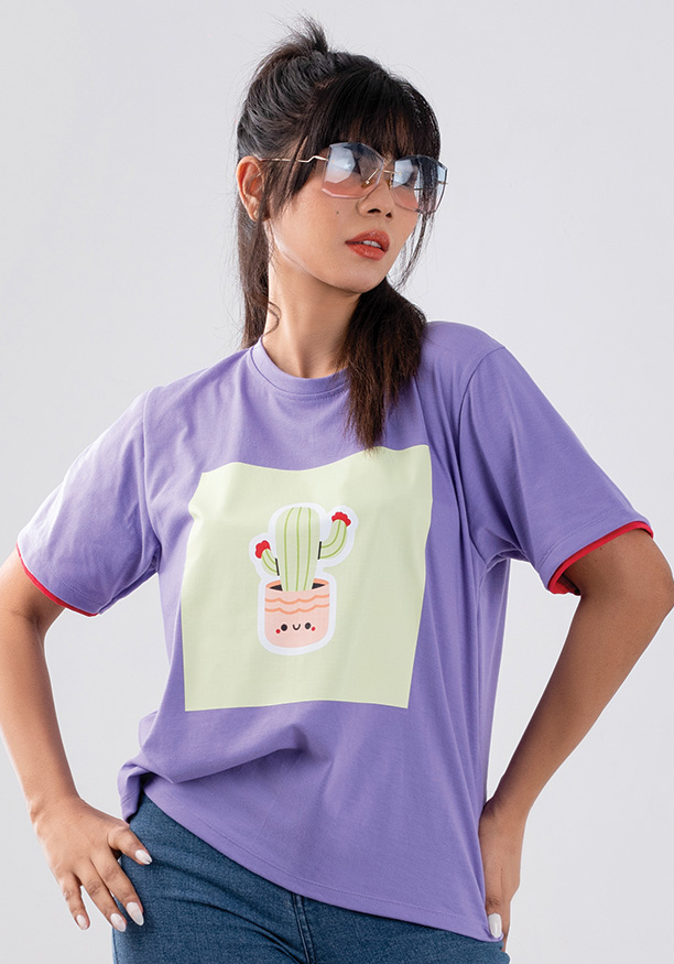 PAISLEY PURPLE TEE 