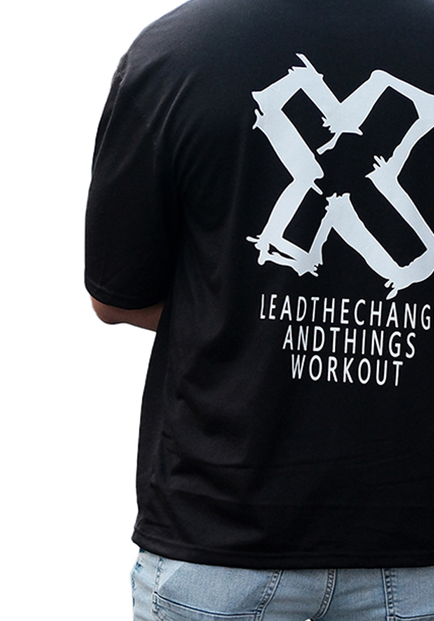 LEAD THE CHANGE BAGGY FIT BLACK UNISEX T SHIRT