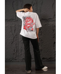 NOIR DRAGON PRINTED TEE 