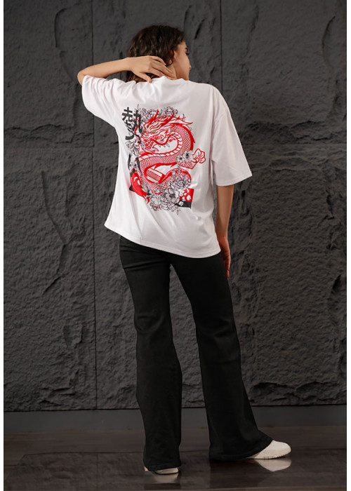 NOIR DRAGON PRINTED TEE 