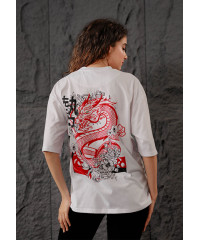 NOIR DRAGON PRINTED TEE 