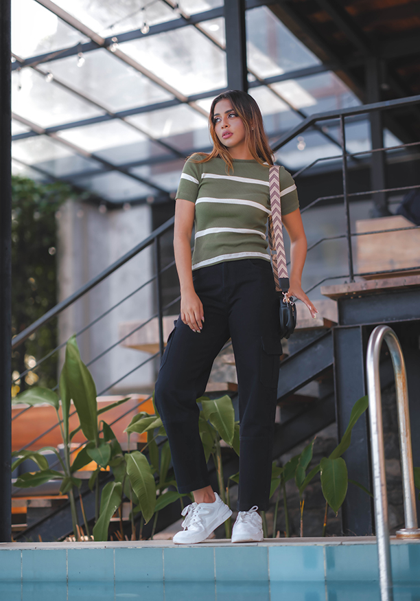 BLACK BAGGY CARGO PANT Nilsonline