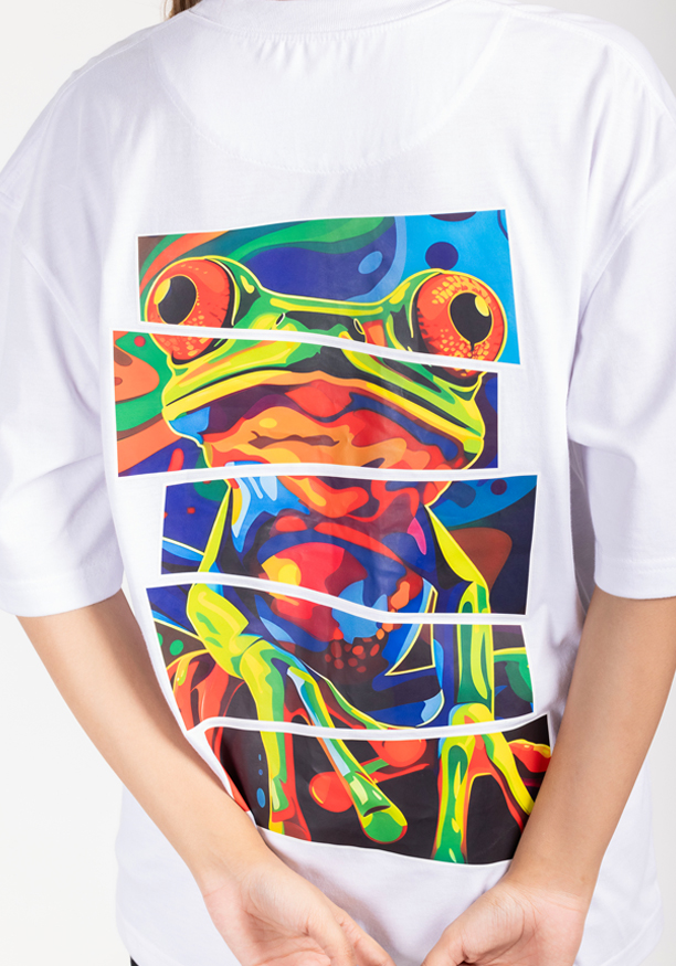 PRINTED FROG WHITE T SHIRT Nilsonline