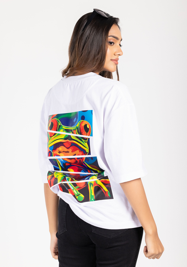 PRINTED FROG WHITE T SHIRT Nilsonline