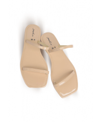 FREYA SQUARE BEIGE SLIPPER