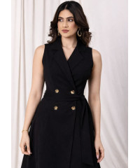 KATEY SLEEVELESS BLACK DRESS 