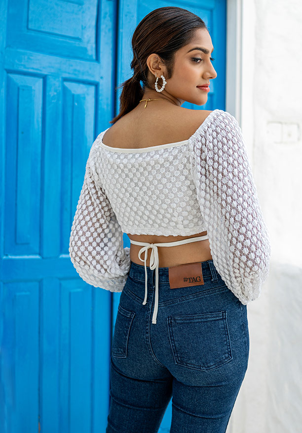 MOLLY WHITE OFF SHOULDER TOP 