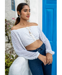 MOLLY WHITE OFF SHOULDER TOP 