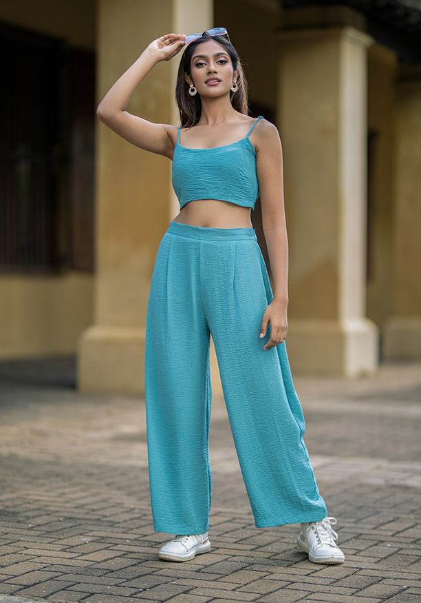 VANESSA GREEN CROP TOP 