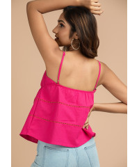 DELIAH STRAPY PINK TOP
