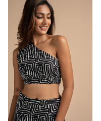 LAENIY PRINTED CROP TOP