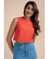 ZION ORANGE CROP TOP